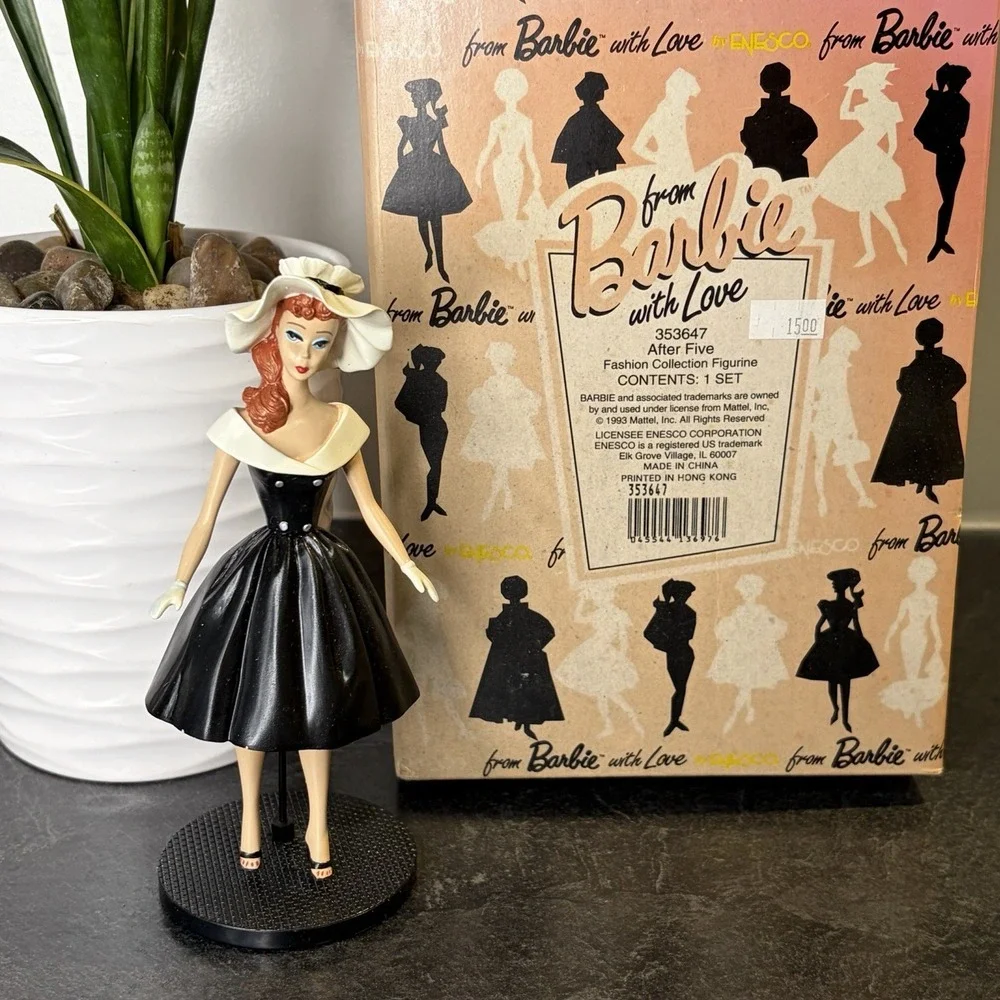 NEW 1993 Mattel From Barbie with Love 353647 After‎ Five 1962 Enesco Figurine